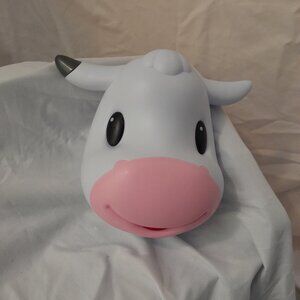 New without tags Motion activated musical cow head baby toy batteries included